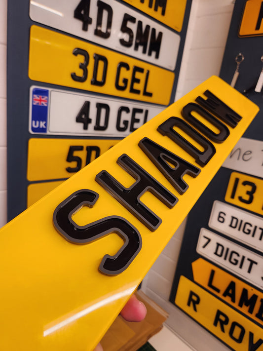 Shadow Number Plates