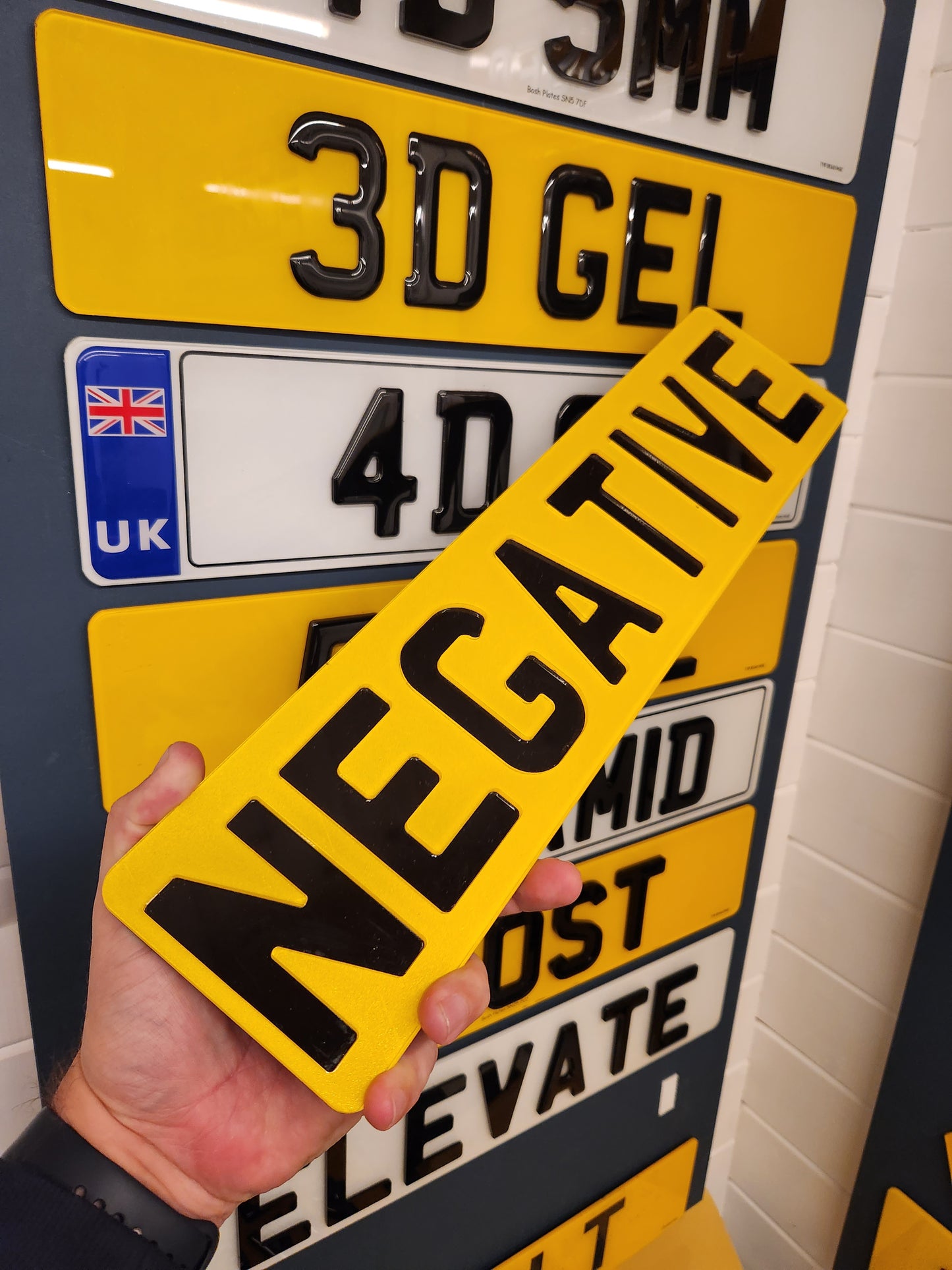 Negative Number Plates