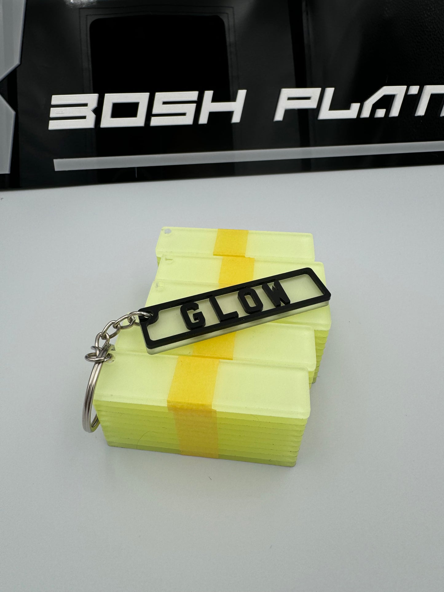 4D Number Plate Keyrings