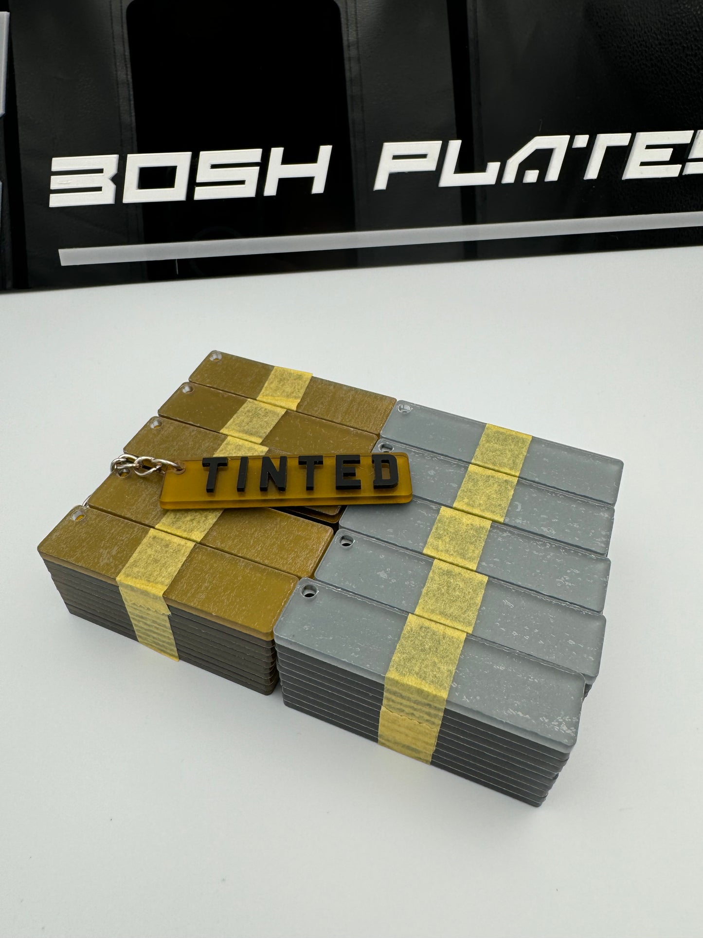 4D Number Plate Keyrings