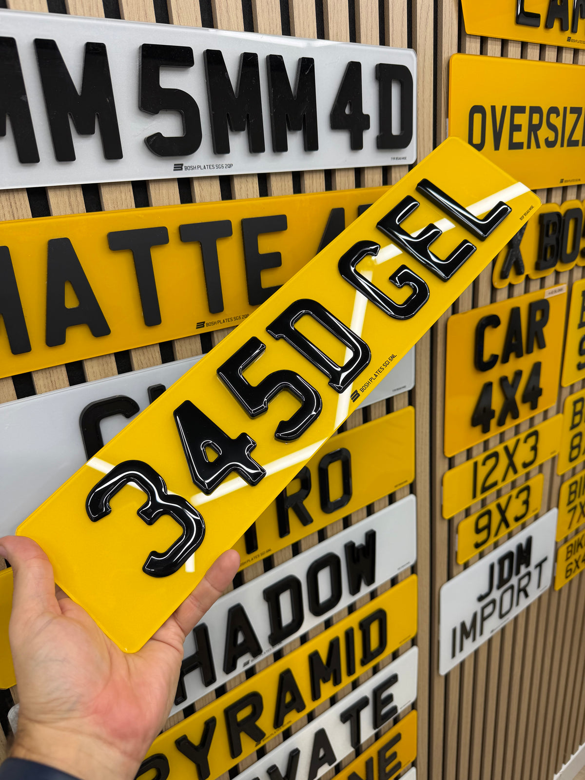 5D Gel Number Plates