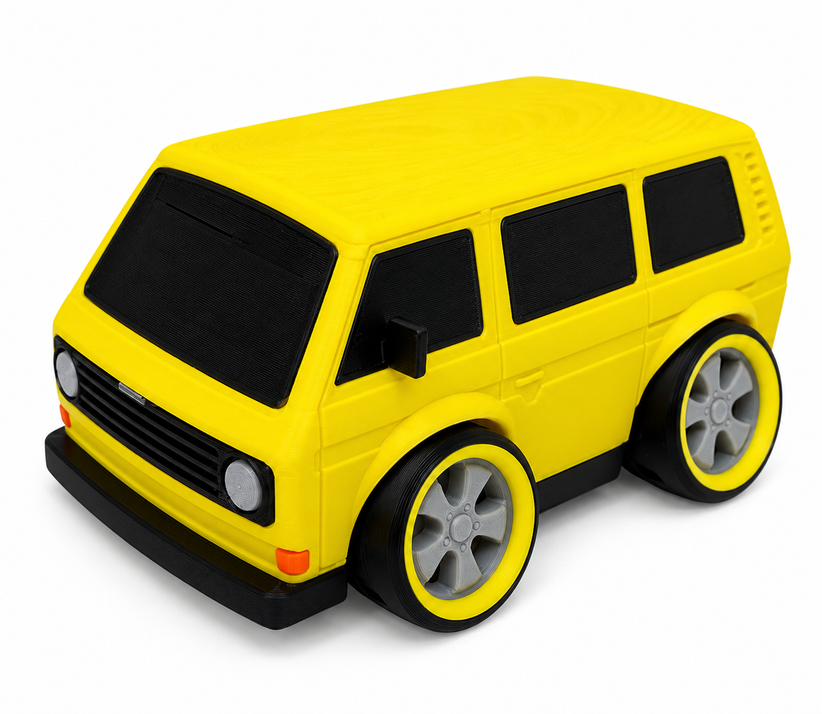 Toon Vw T3 Bus 3D Printed Model Car