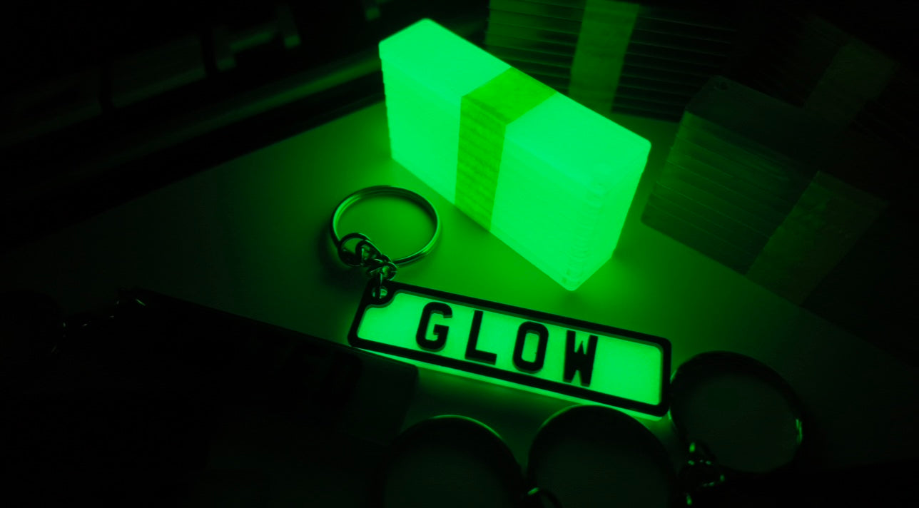 4D Number Plate Keyrings