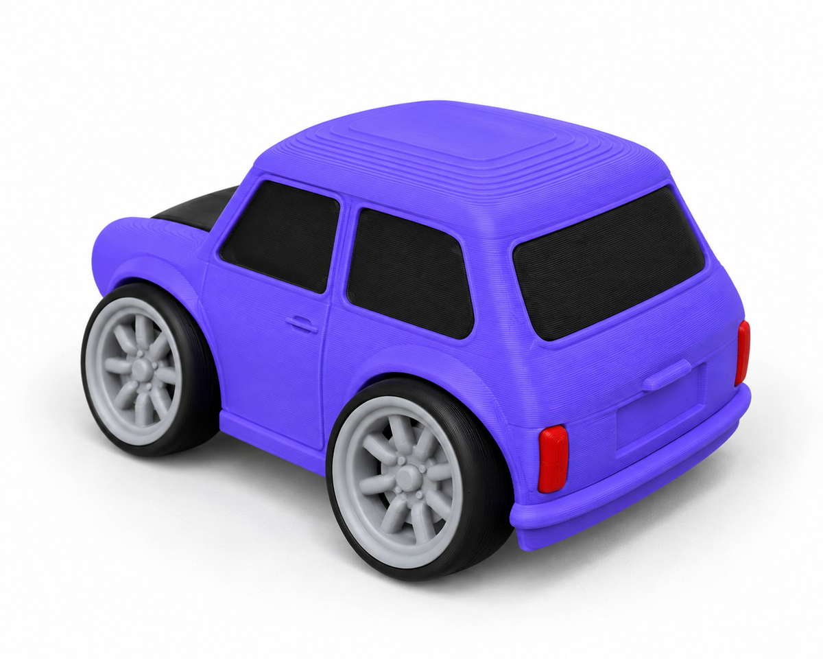 Toon Classic Mini 3D Printed Model Car