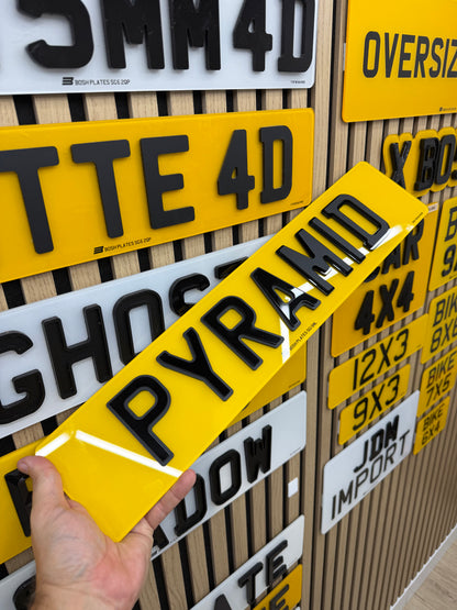 Pyramid Number Plates