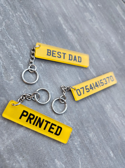 2D Printed Keyrings