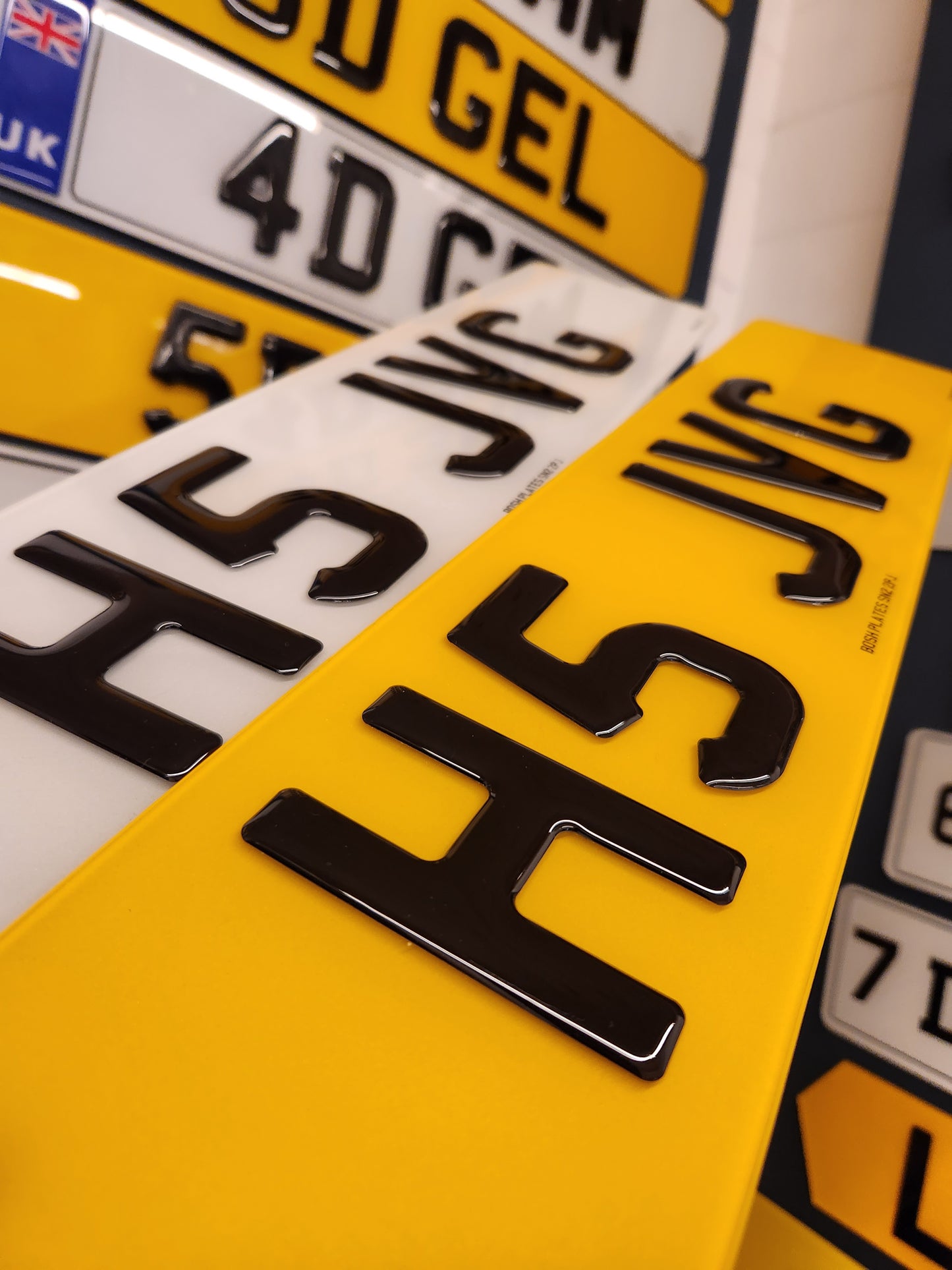 3D Gel Number Plates