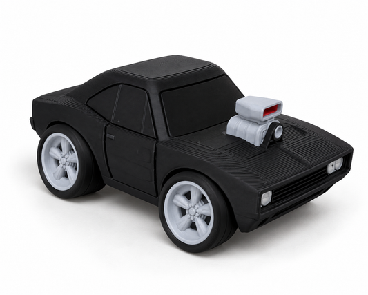 Toon Dodge Charger 3D Printed Model Car