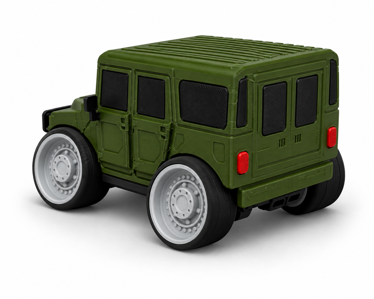 Toon Hummer H1 Humvee 3D Printed Model Car