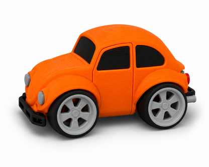 Toon VW Beetle Bug 3D Printed Model Car