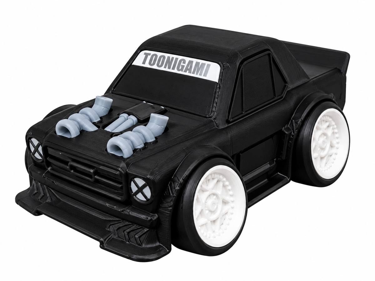 Toon Hoonigan Mustang 3D Printed Model Car