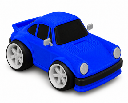 Toon Porsche 911 3D Printed Model Car