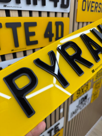 Pyramid Number Plates