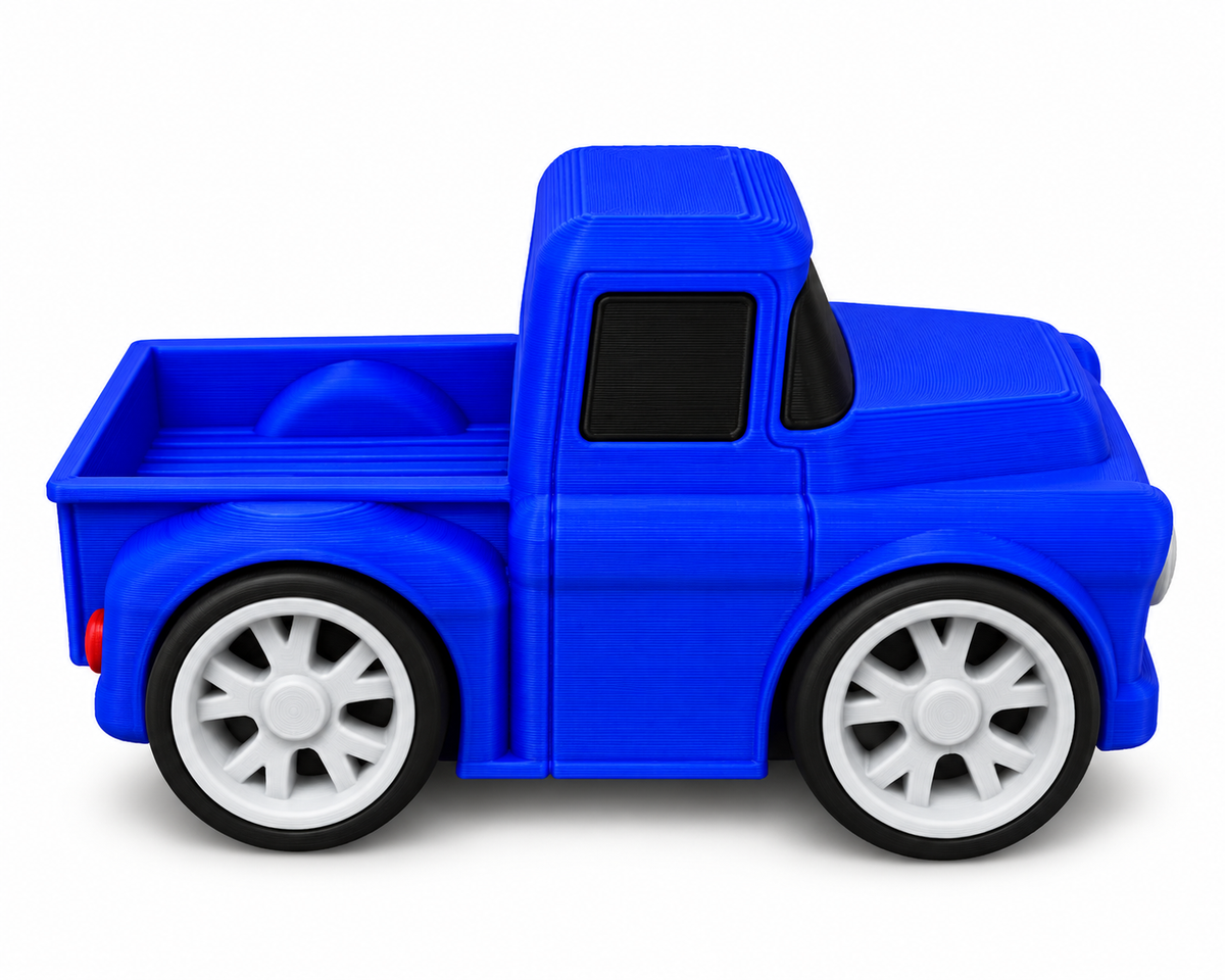 Toon Ford Pickup Truck 3D Printed Model Car