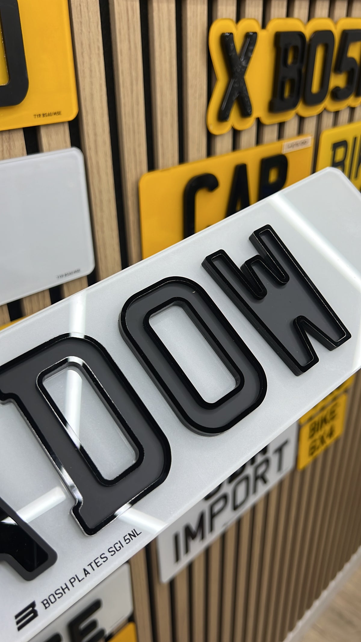 Shadow Number Plates