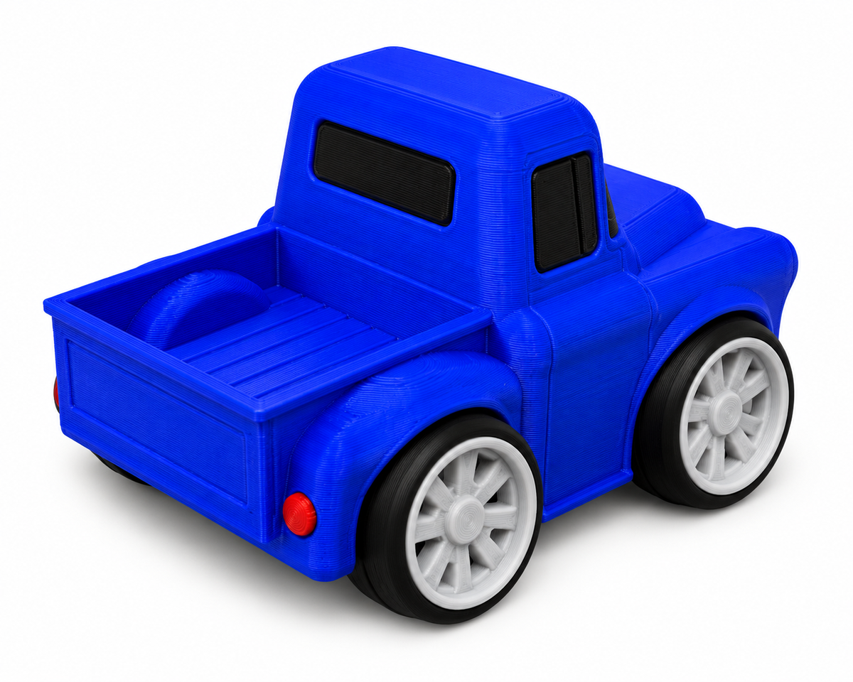 Toon Ford Pickup Truck 3D Printed Model Car