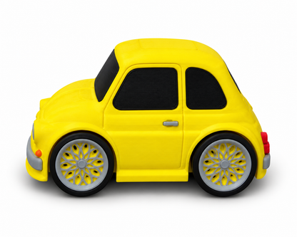 Toon Fiat 500 3D Printed Model Car