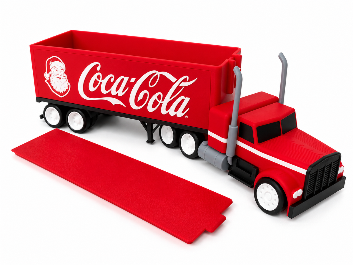 Toon Coca Cola Xmas Truck 3D Printed Model Car