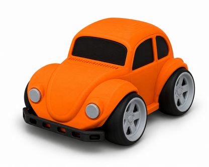 Toon VW Beetle Bug 3D Printed Model Car