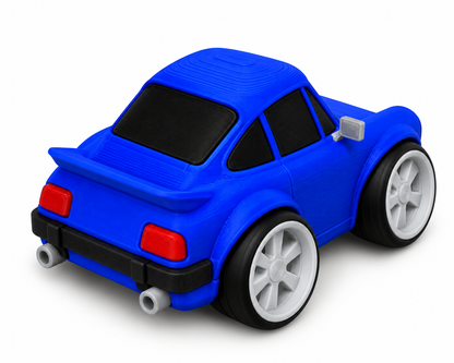 Toon Porsche 911 3D Printed Model Car