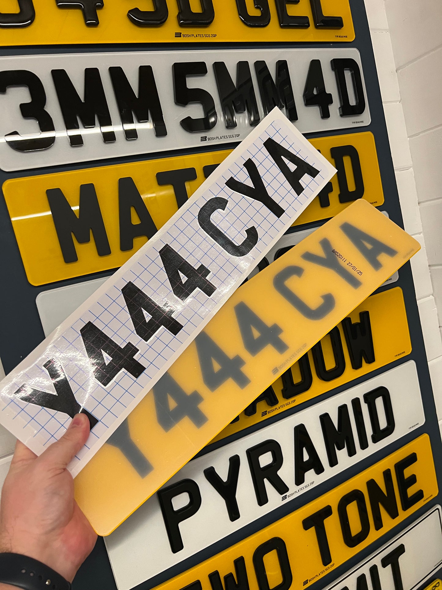 Sticker Number Plates