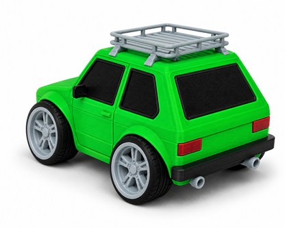 Toon Golf Mk1 3D Printed Model Car