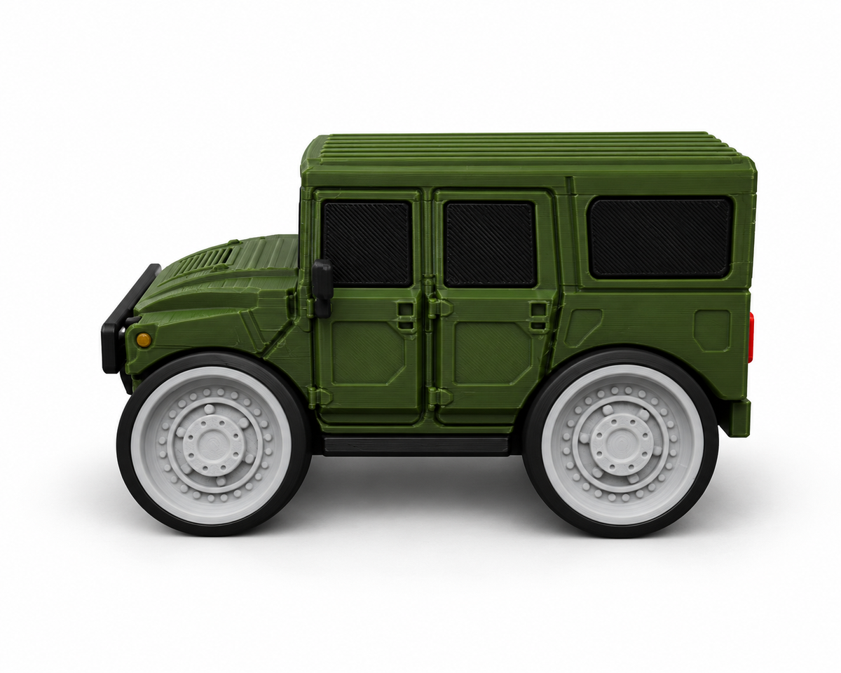 Toon Hummer H1 Humvee 3D Printed Model Car