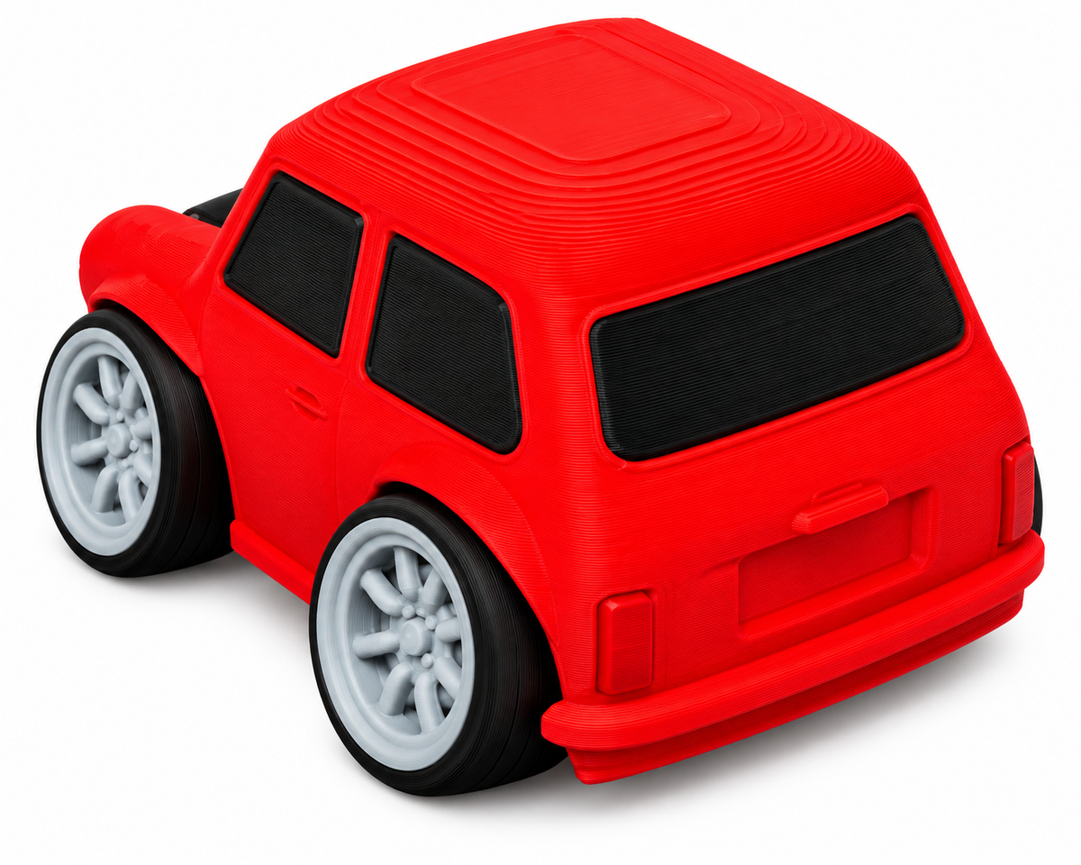 Toon Classic Mini 3D Printed Model Car