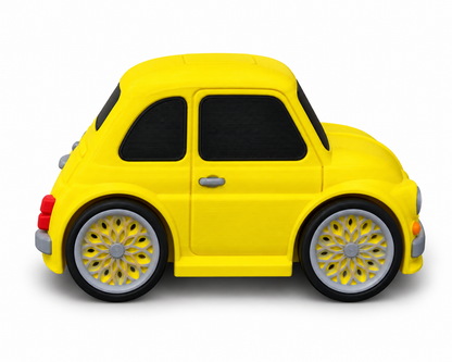 Toon Fiat 500 3D Printed Model Car