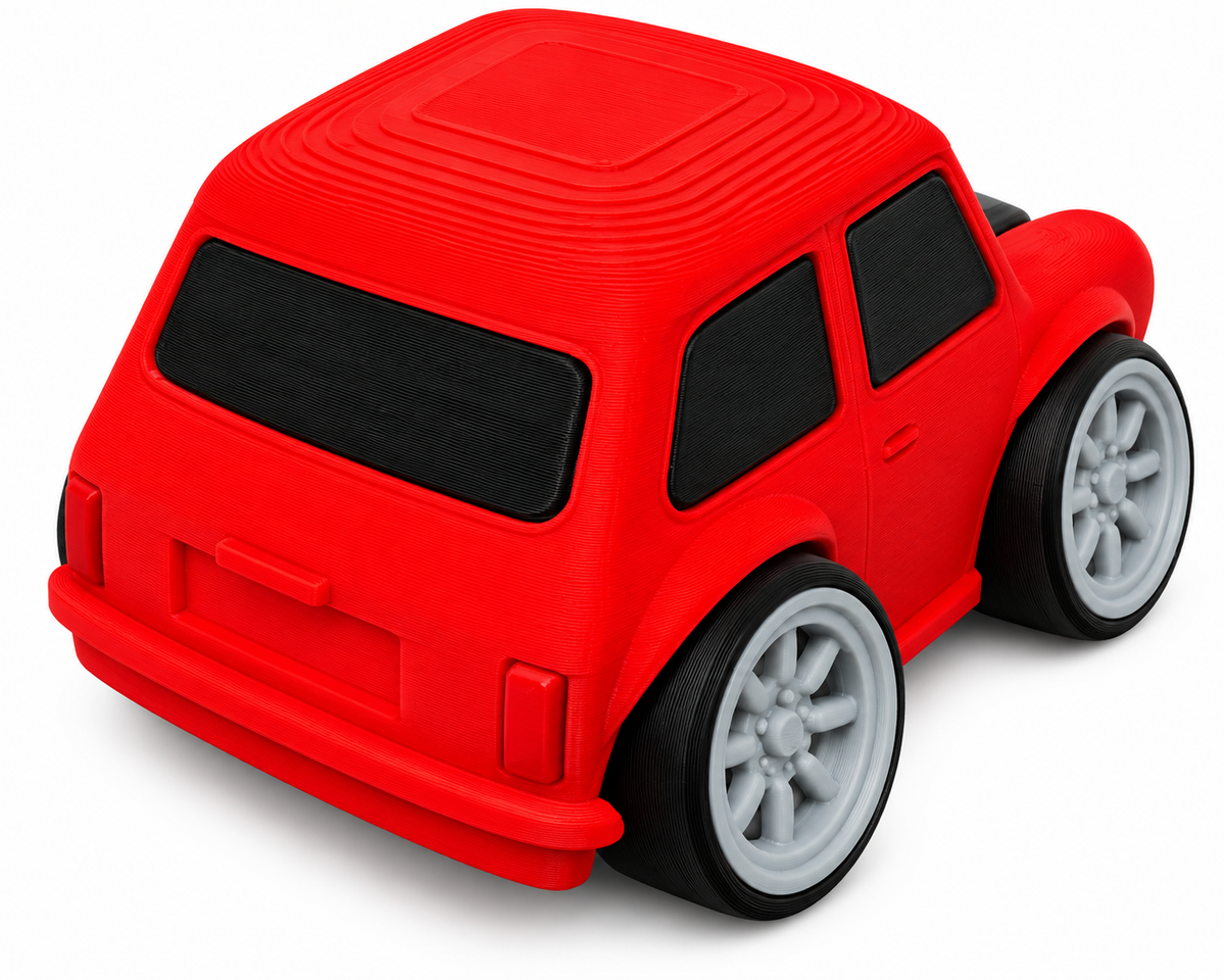 Toon Classic Mini 3D Printed Model Car