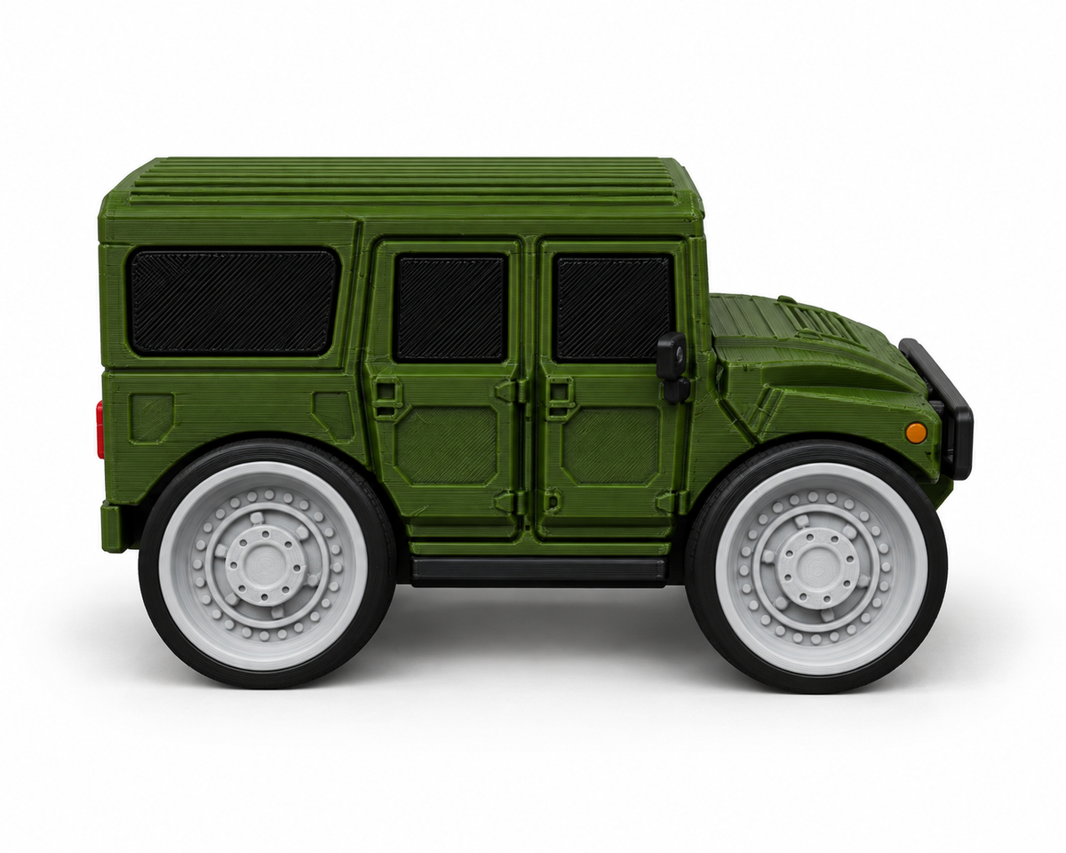 Toon Hummer H1 Humvee 3D Printed Model Car