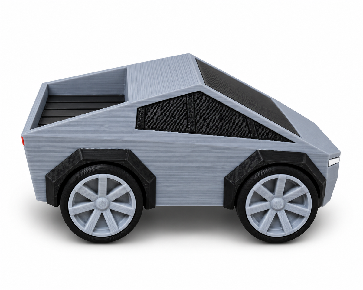 Toon Tesla Cybertruck 3D Printed Model Car