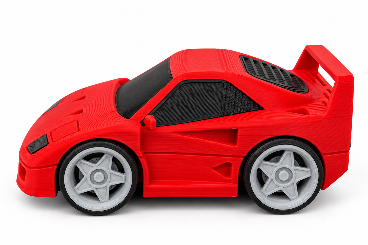Toon F40 3D Printed Model Car