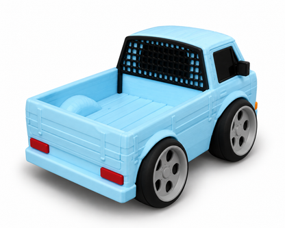 Toon VW T3 Pickup 3D Printed Model Car