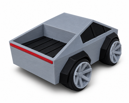 Toon Tesla Cybertruck 3D Printed Model Car