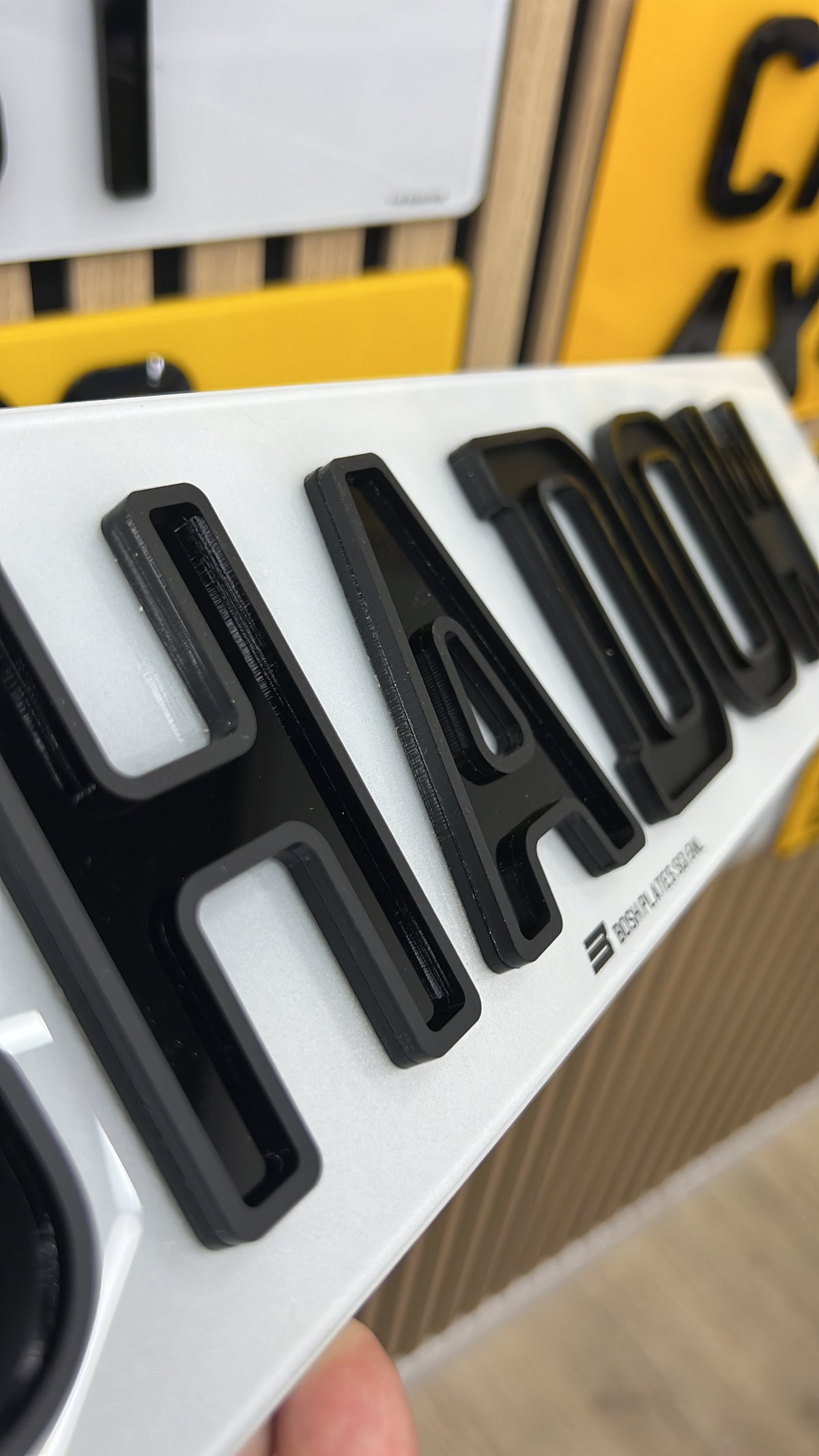 Shadow Number Plates