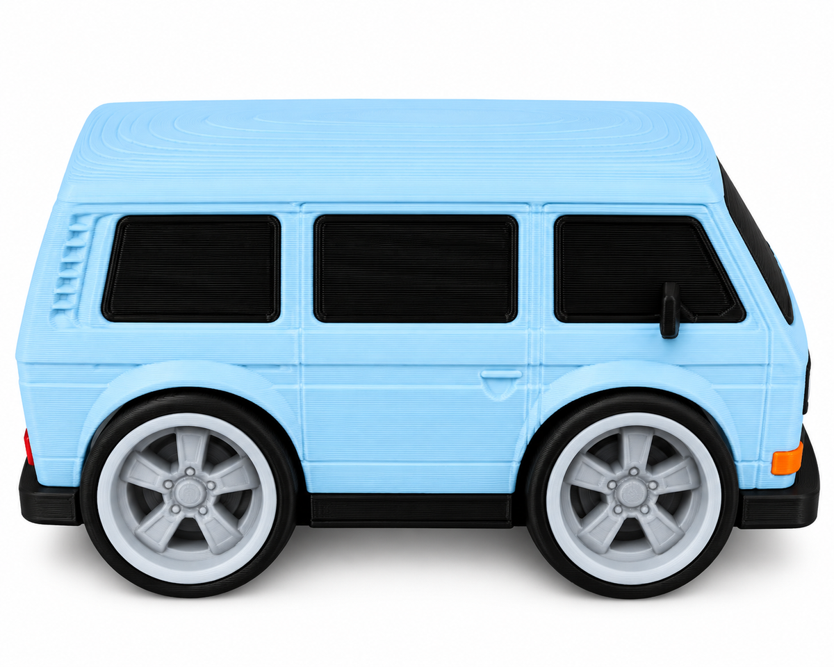Toon Vw T3 Bus 3D Printed Model Car