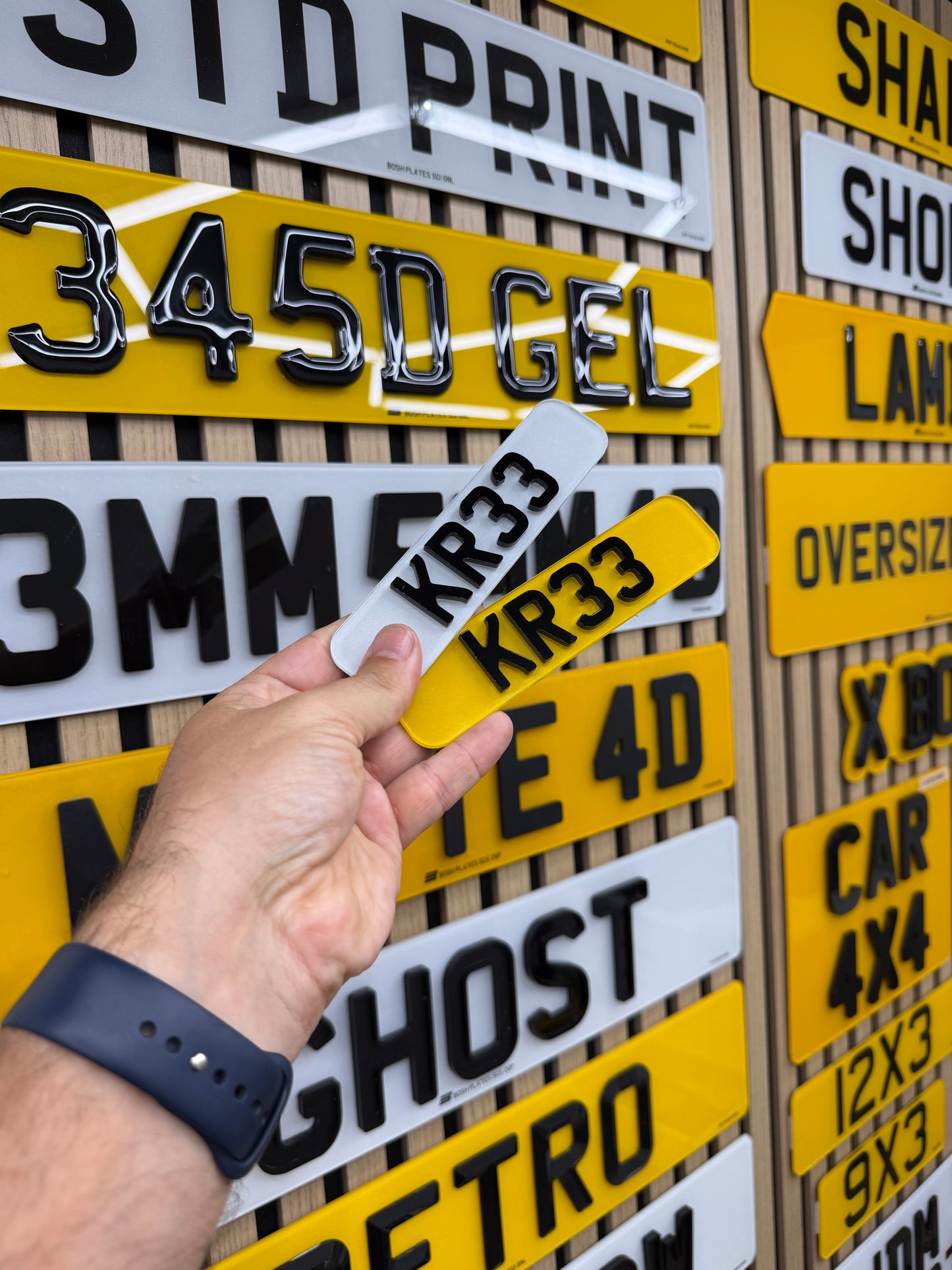 Kids ride on car number plates