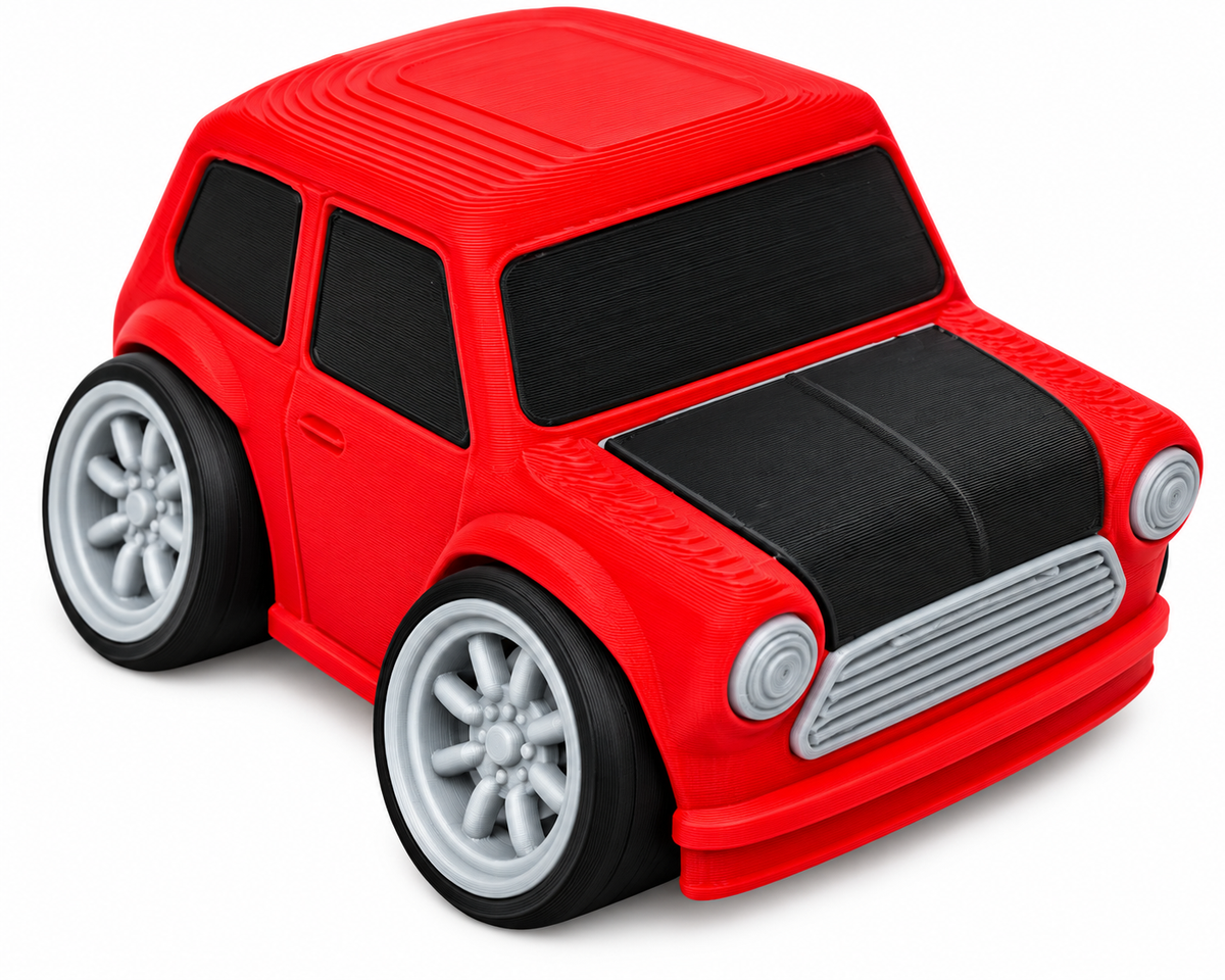 Toon Classic Mini 3D Printed Model Car