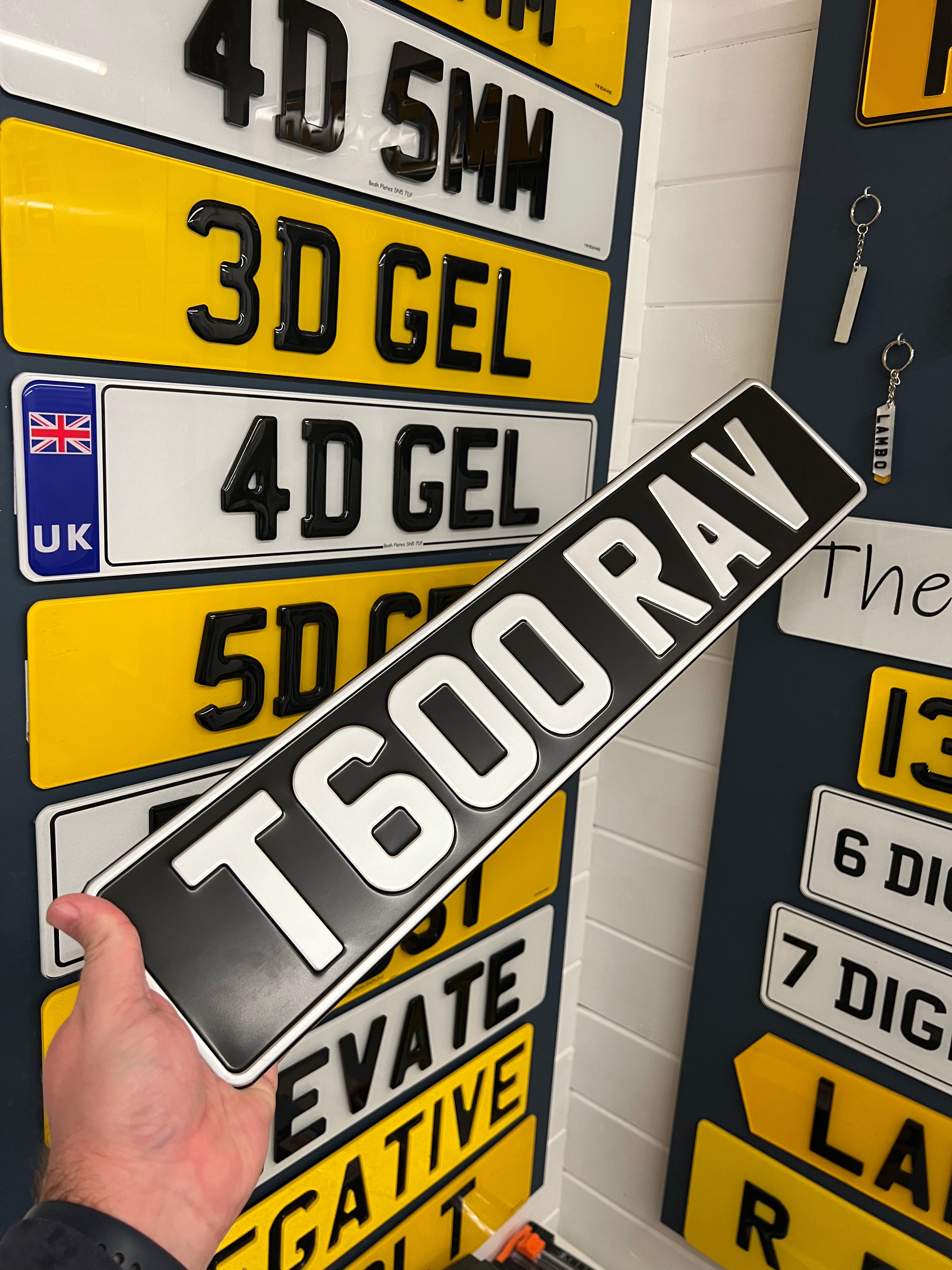 Metal Pressed Plates – Bosh Custom Number Plates