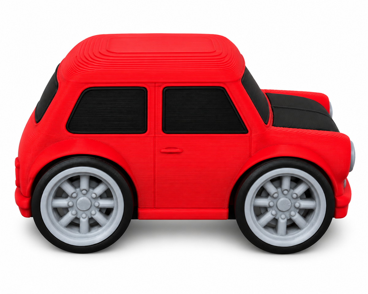 Toon Classic Mini 3D Printed Model Car
