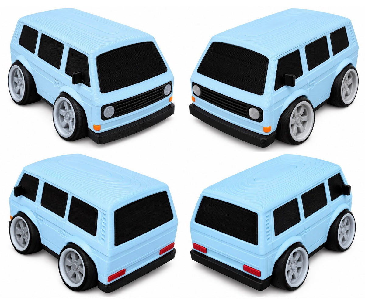 Toon Vw T3 Bus 3D Printed Model Car