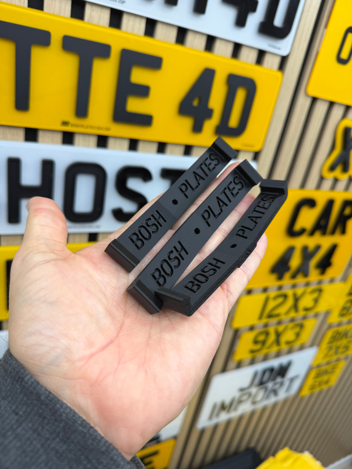 Quick-Release Number Plate Clip fixings