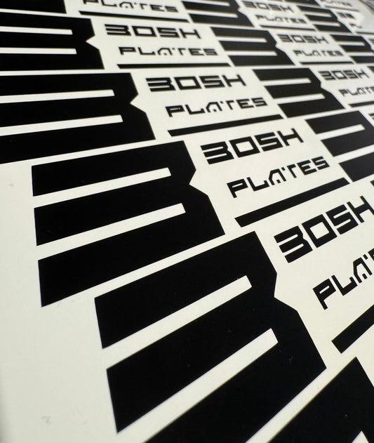 Bosh Plates Vinyl Stickers