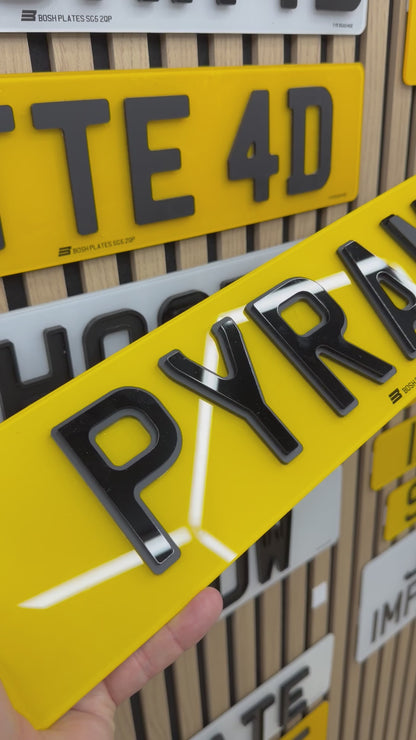 Pyramid Number Plates