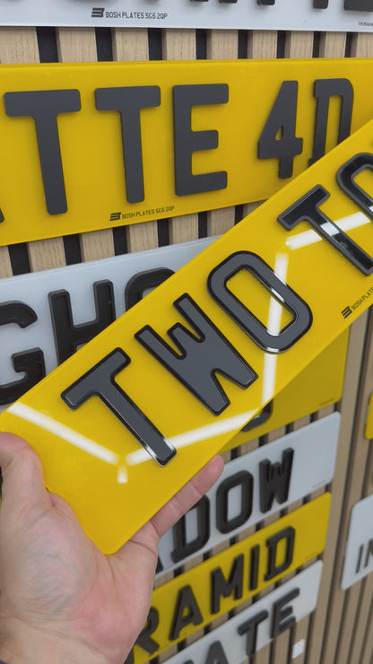 Two Tone Number Plates