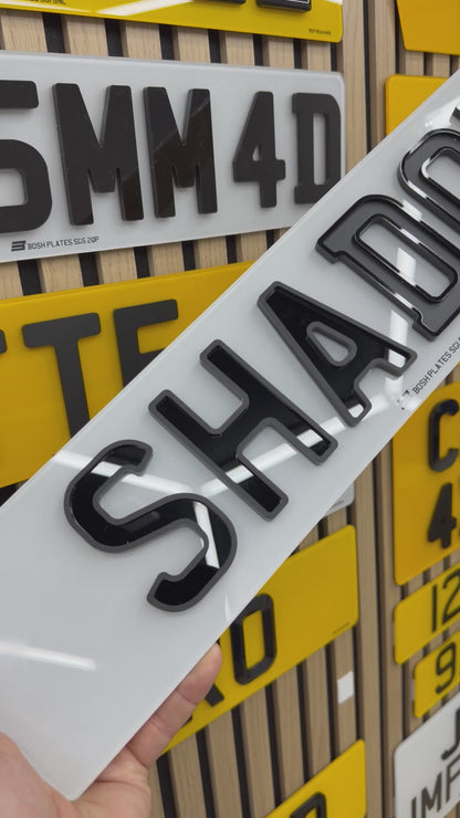 Shadow Number Plates